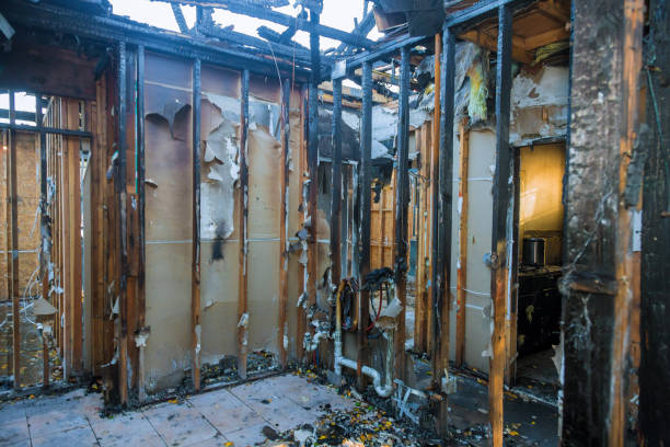 Professional Fire Damage Removal technician working in Loveland, OH
